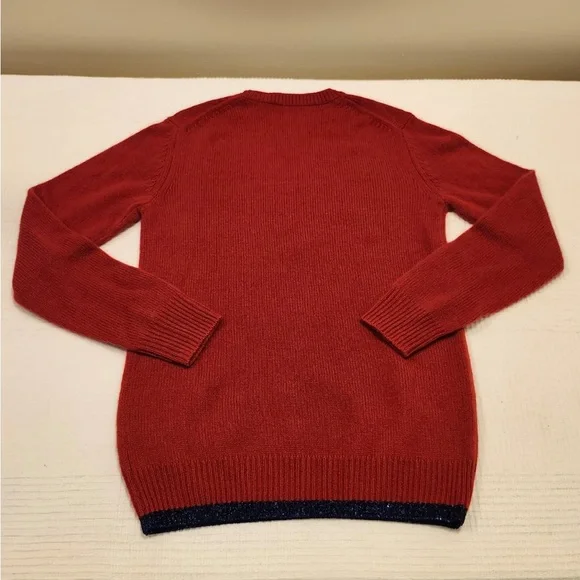 Coach 1941 Red Intarsia Sweater M 100% Cashmere Vintage Car Rare HTF NWOT NEW - Picture 8 of 16